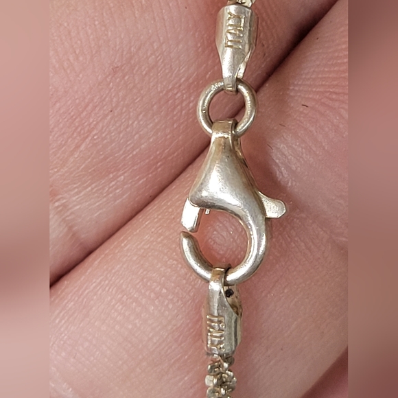 Sterling silver MILOR italy popcorn chain. 😍 18" 3mm - Picture 8 of 10